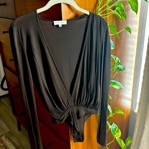 Celine Deep V-Neck Bodysuit